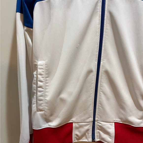 Nike Men's Blue, White, and Red Windbreaker - Picture 2 of 16